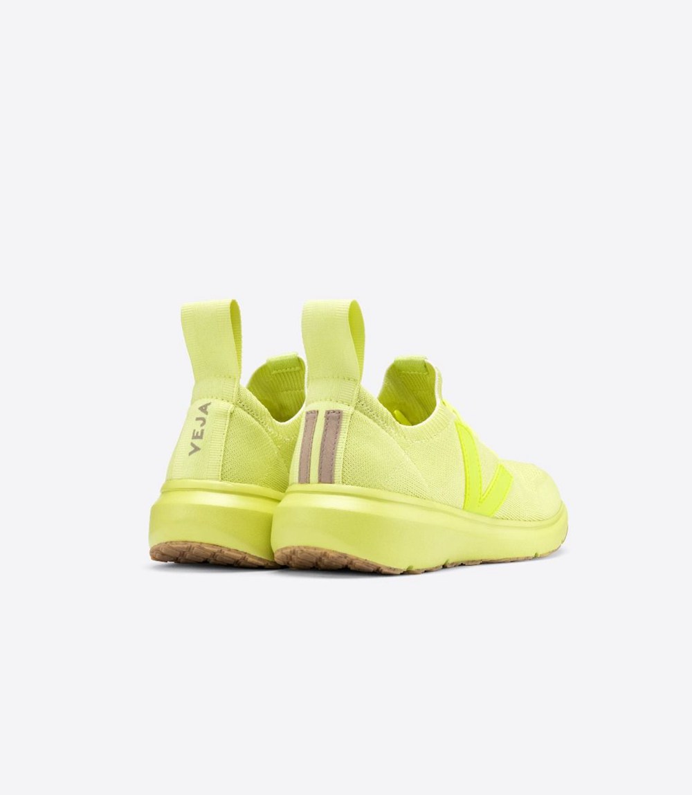 Veja Sneakers Womens - V-knit X Rick Owens - Yellow - 6752BAYSZ